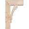 Ekena Millwork Merced Block Smooth Bracket w/ Offset Brace, Douglas Fir, 7 1/2"W x 20"D x 32"H BKT0806X20X32MRC05SDF - alternate 3
